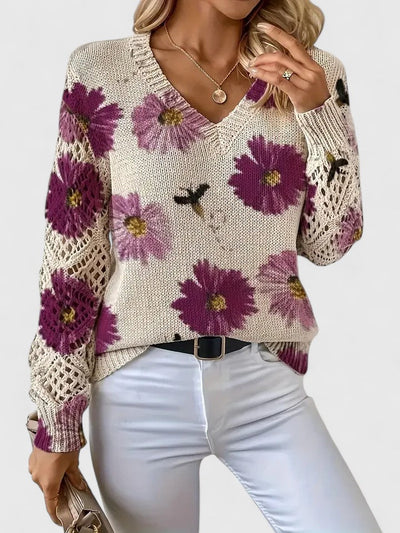 Sofia | Elegant Sweater with Floral Pattern