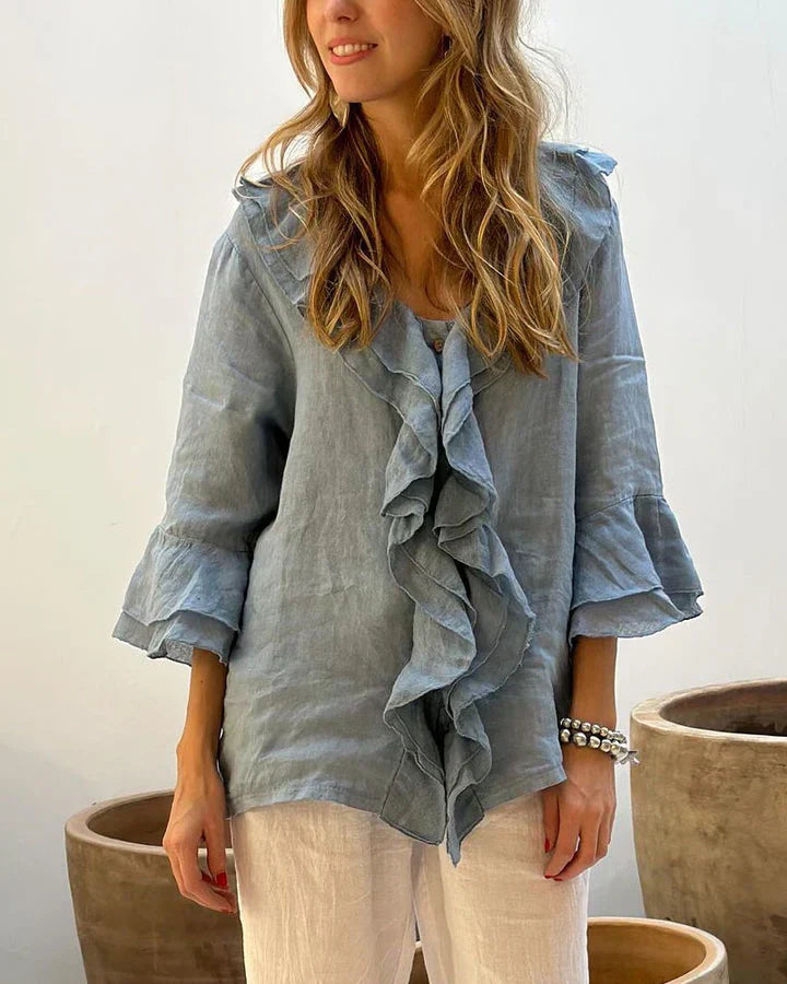 Sofia | Luxury ruffled blouse