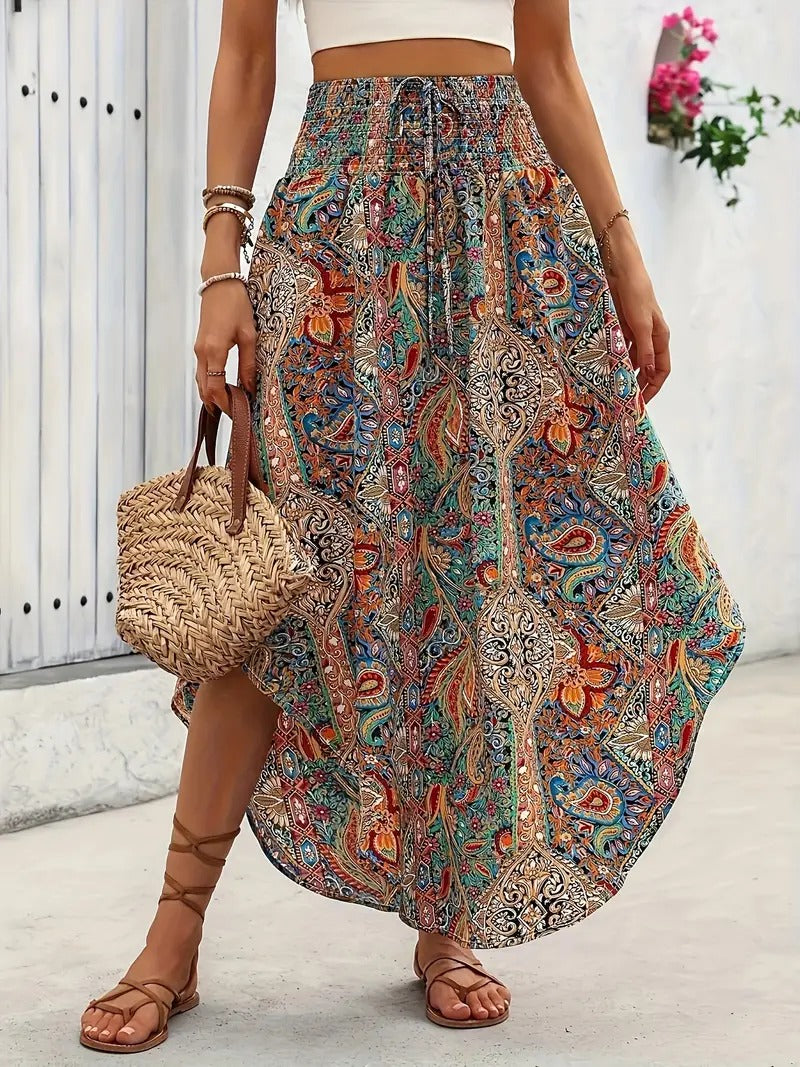 Sofia | Coloured boho skirt