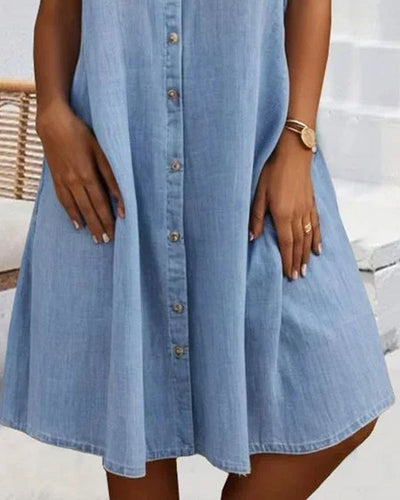 Sofia | Casual denim shirt dress
