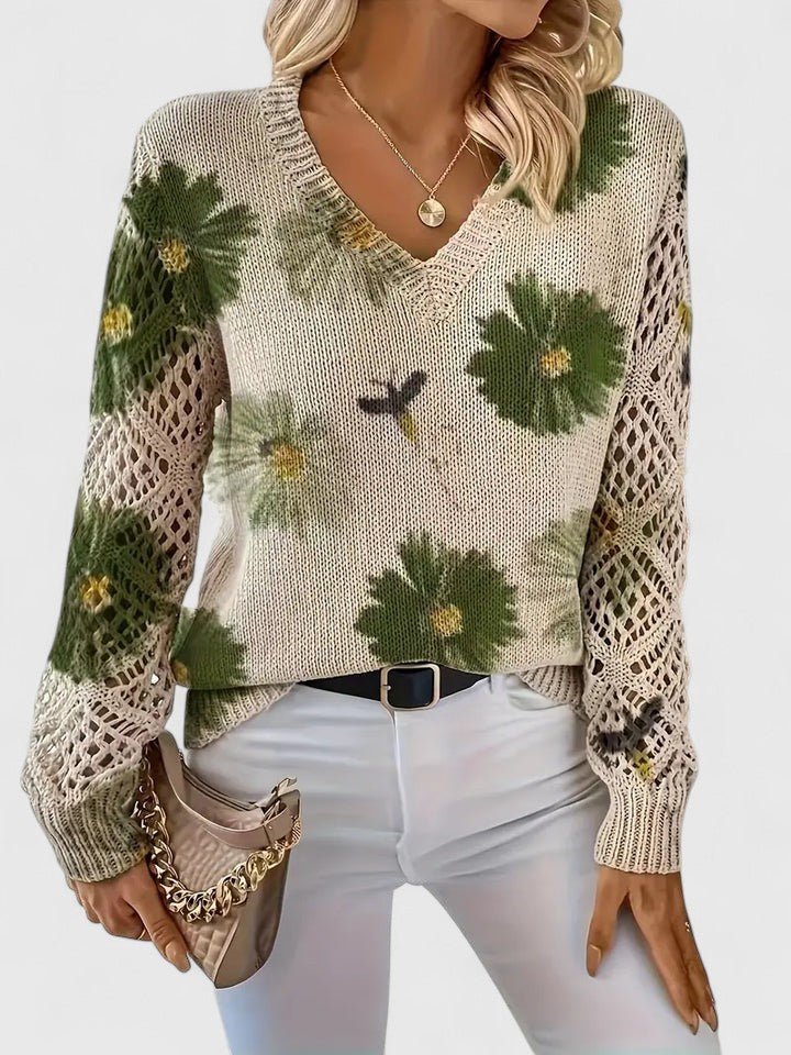 Sofia | Elegant Sweater with Floral Pattern