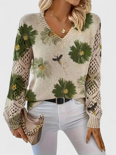 Sofia | Elegant Sweater with Floral Pattern