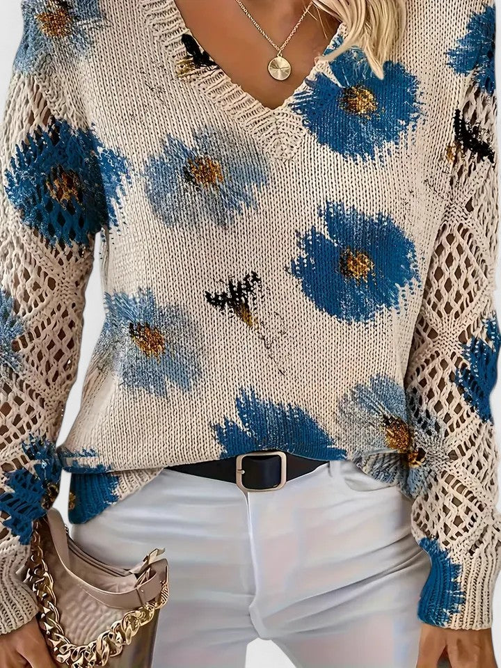 Sofia | Elegant Sweater with Floral Pattern