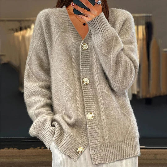 Sofia | Comfortable Cashmere Cardigan with V-Neck