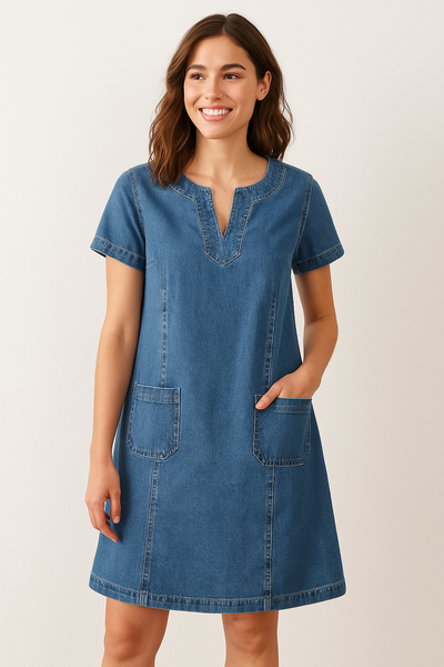 Sofia | Statement denim dress