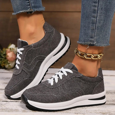 Sofia | Denim platform sneakers