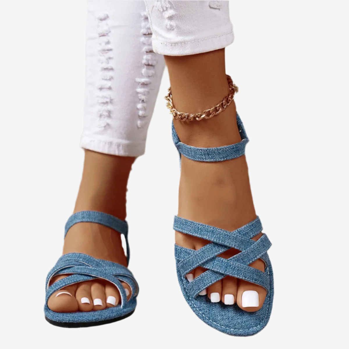 Sofia | Orthopaedic denim sandals