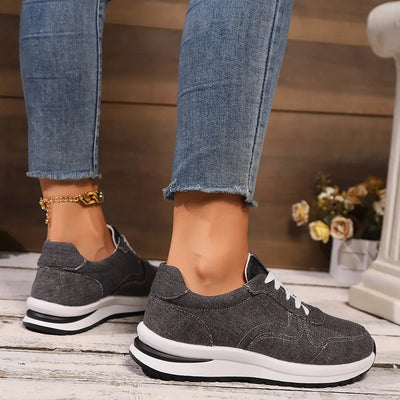 Sofia | Denim platform sneakers
