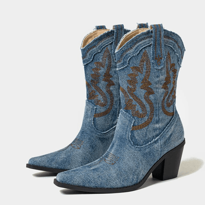 Sofia | Denim ankle boots