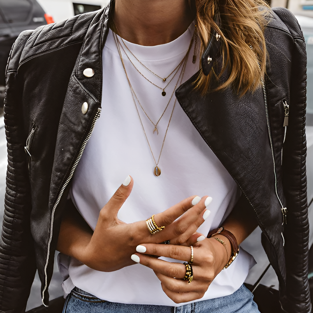 Sofia | Elegant leather jacket