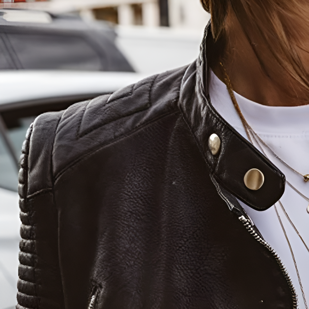Sofia | Elegant leather jacket