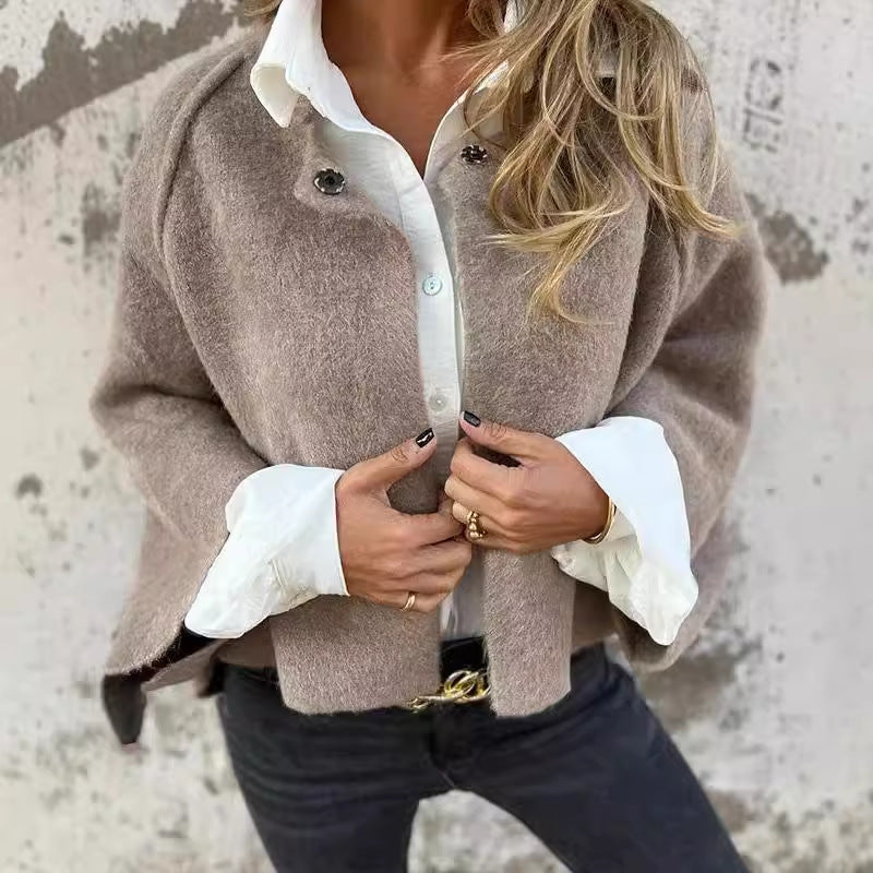 Sofia | Short Coat With Chic Flared Sleeves