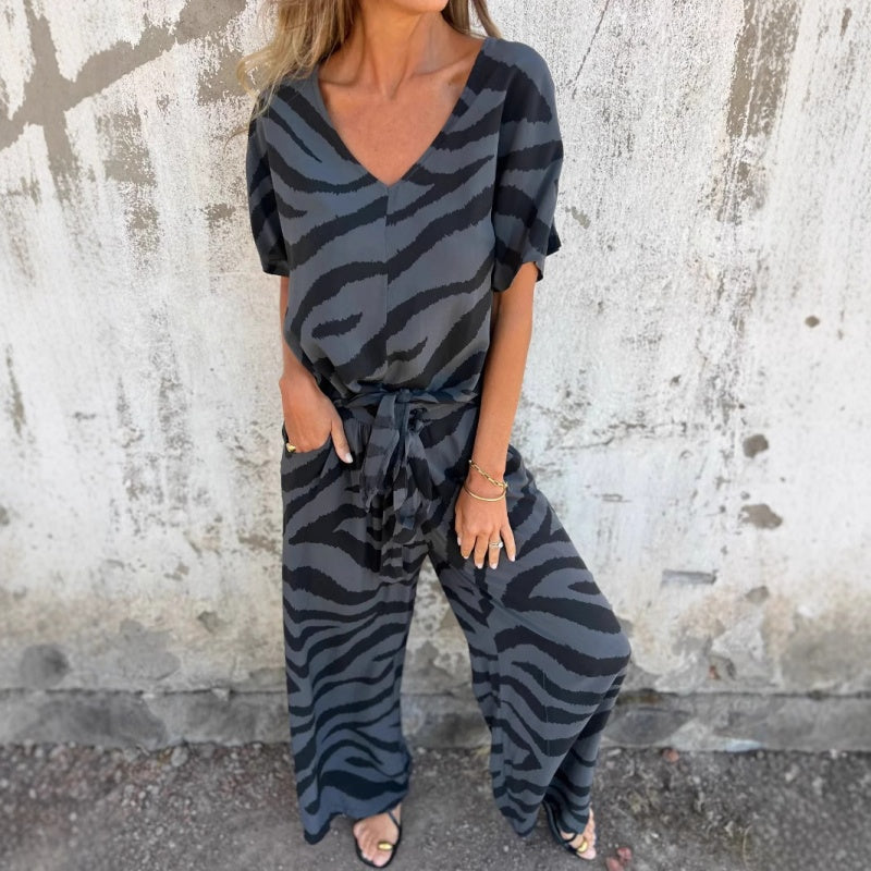 Sofia | Loose zebra 2-piece set