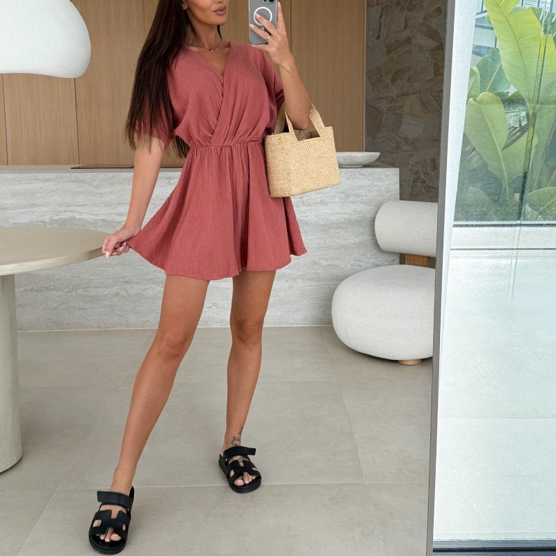 Sofia | Short summer dress with sweetheart neckline