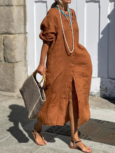 Sofia | Loose linen dress